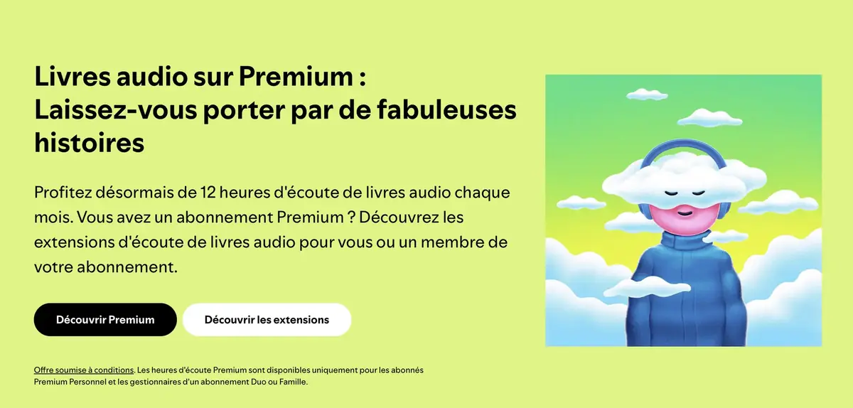 Spotify veut absolument vous faire passer du livre papier au livre audio