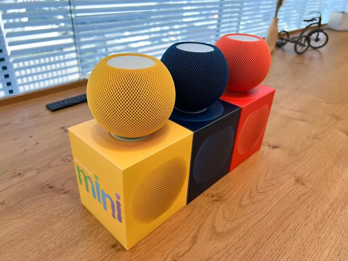 L’image du jour : les premiers HomePod mini colorés !