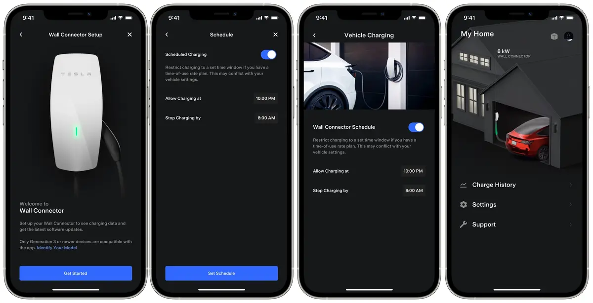 Le Wall Connector de Tesla évolue (app, planification) mais il y a des manques !