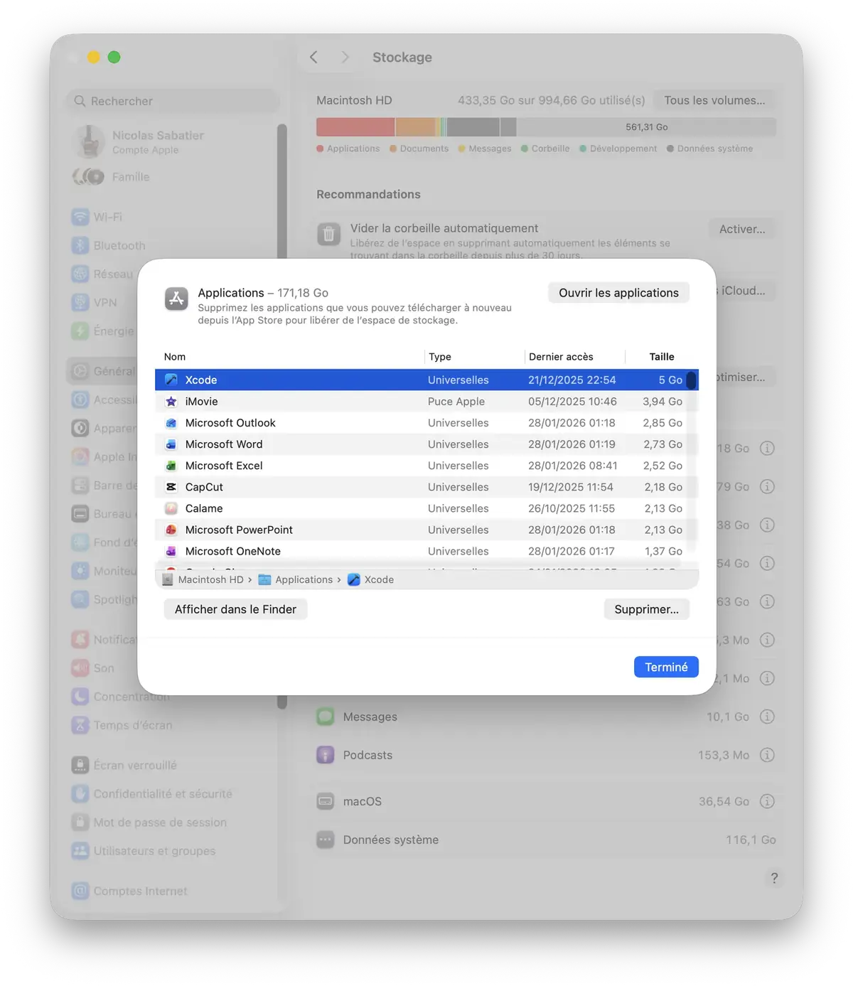 Votre Mac est plein&nbsp;? Voici comment r&eacute;cup&eacute;rer (beaucoup) d&rsquo;espace