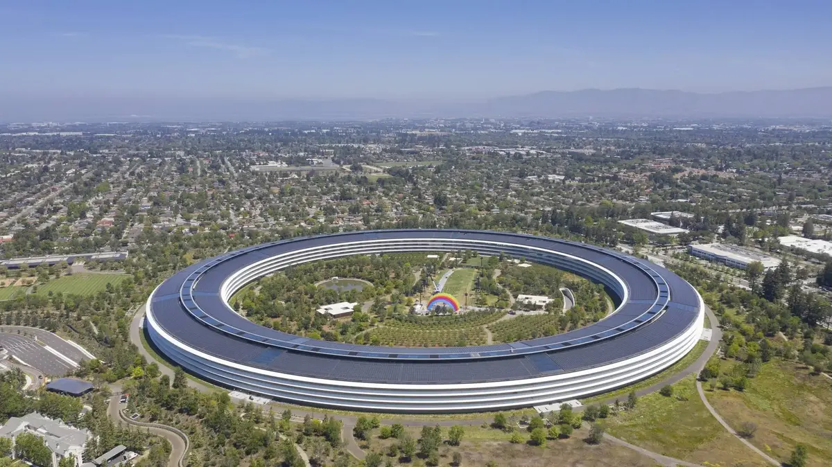 L'Apple Park a été construit en partie sur l'ancien campus d'HP.