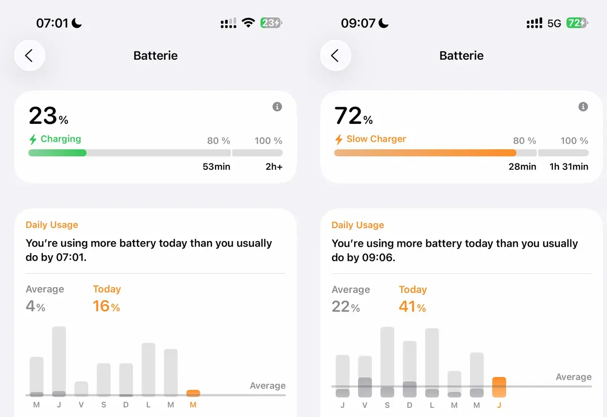 Recharge d'iPhone : une fonction vraiment pratique avec iOS 26 (et une autre moins)
