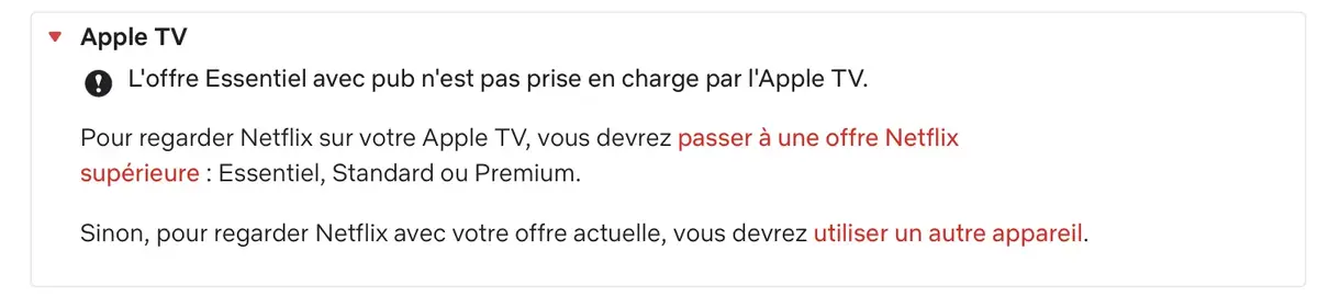 Netflix, la formule "Essentiel avec pub" est dispo en France (mais pas sur l'Apple TV)