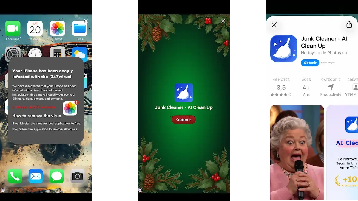 Pubs douteuses Duolingo virus cleaner