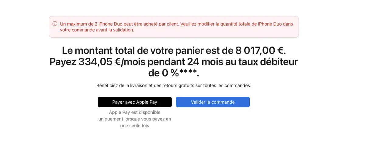 3 iPhone, 8 000 euros... Tout va bien