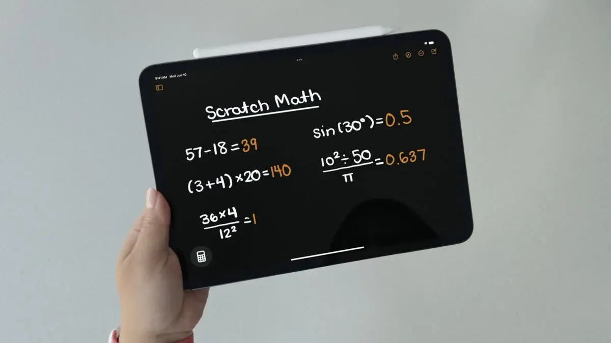 Comment utiliser l’application Calculette et des Notes Mathématiques sur iPad