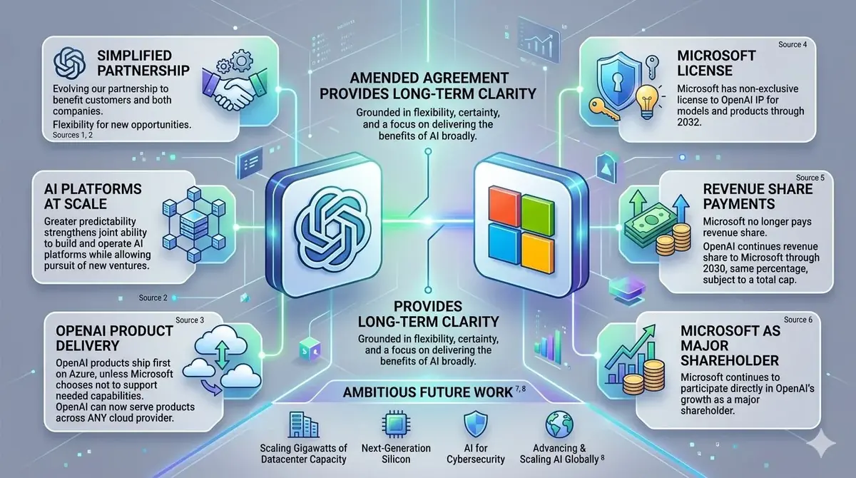 OpenAI et Microsoft revoient leur partenariat&nbsp;: qu'est-ce qui change&nbsp;?