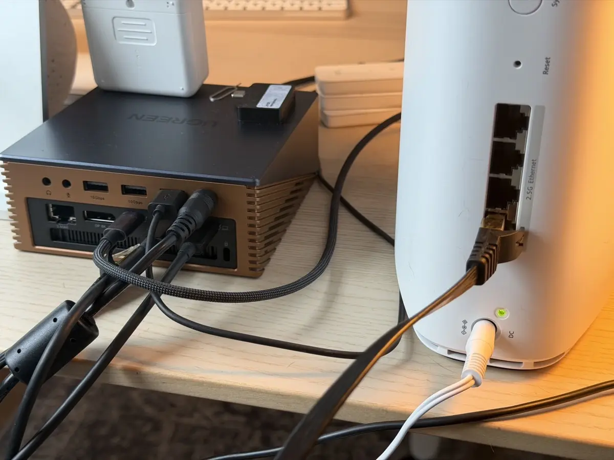 Merci le Thunderbolt, pour contourner les limites du Wi-Fi sur mon MacBook Air M4