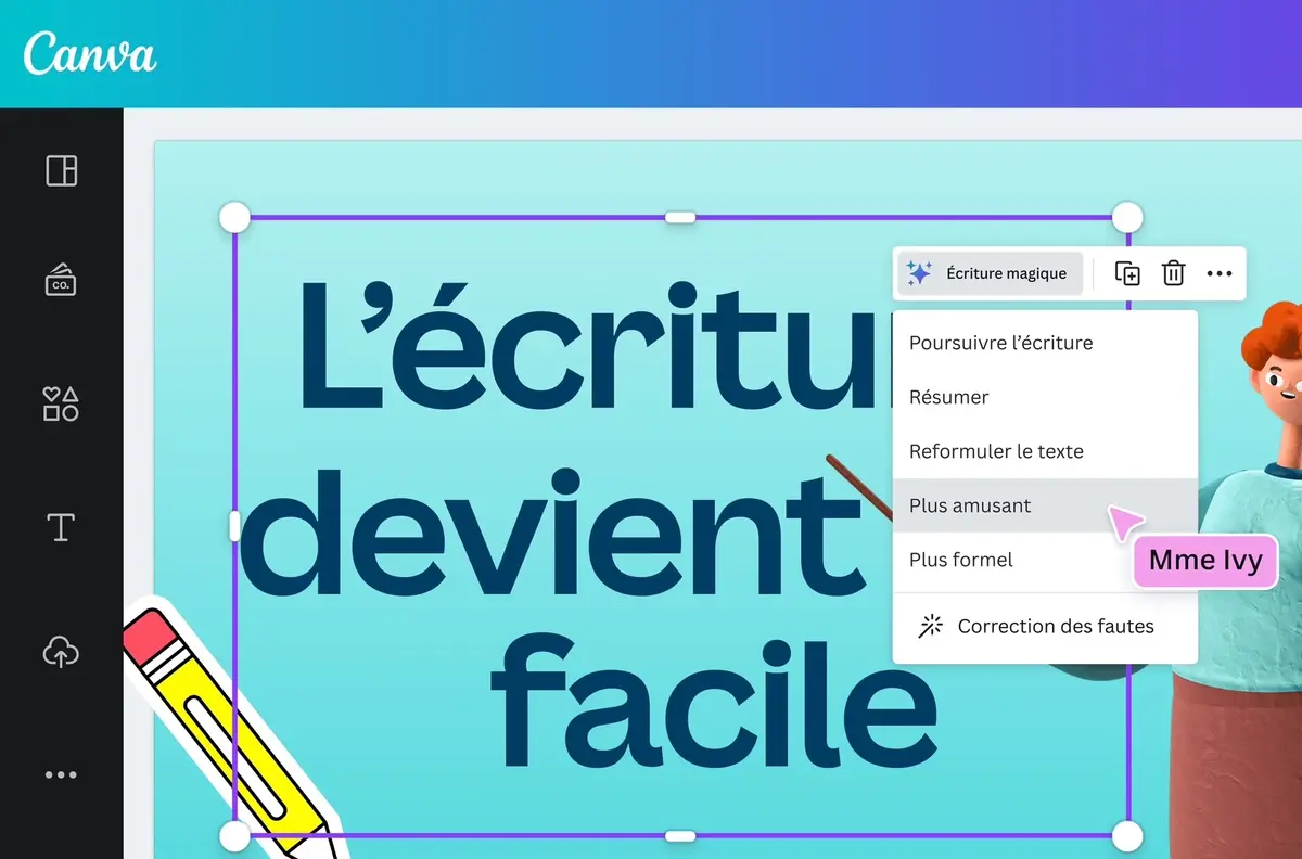 Face à Photoshop, Canva prépare des outils "magiques" boostés à l'IA