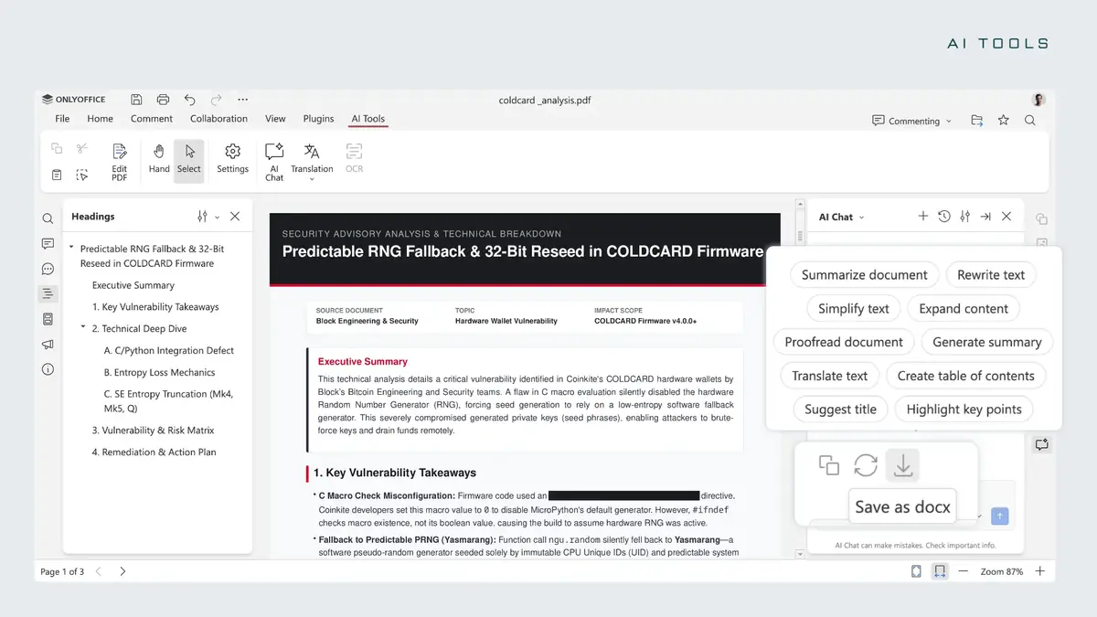 ONLYOFFICE 10.0&nbsp;: une IA int&eacute;gr&eacute;e dans cette alternative gratuite &agrave; Microsoft Office