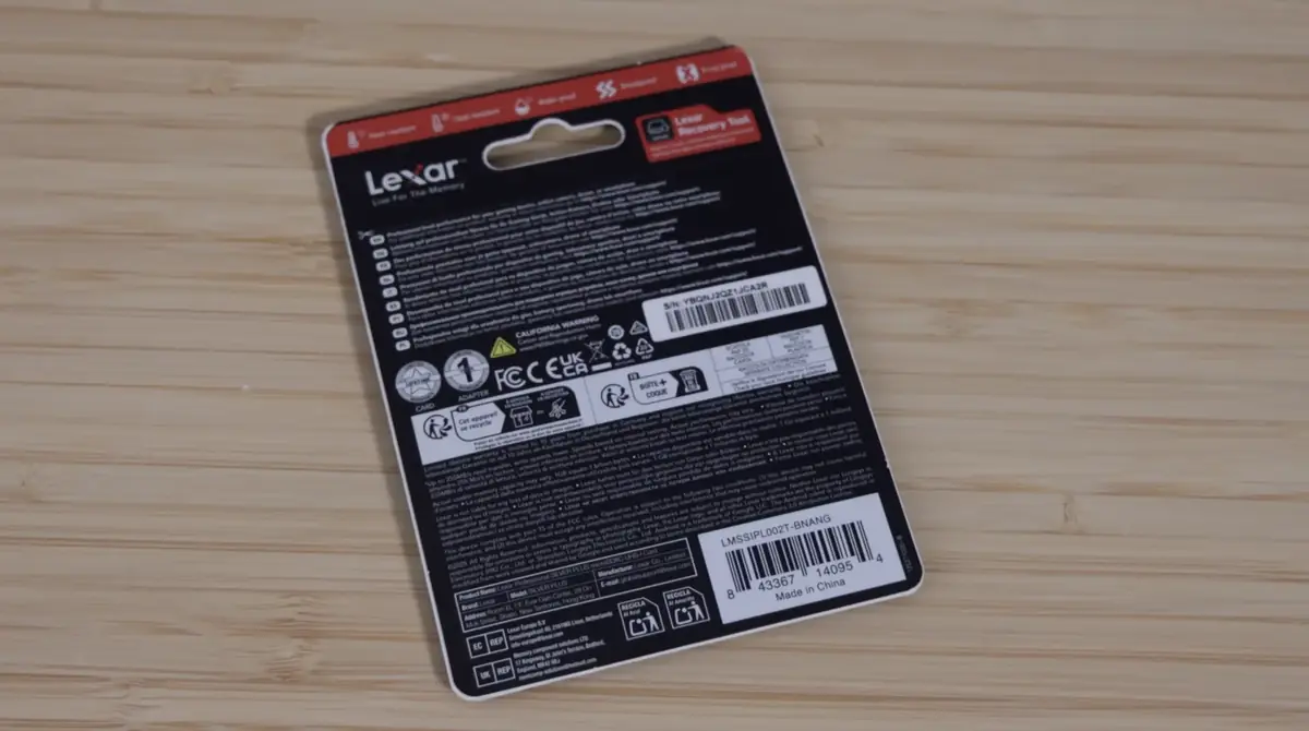 On a pu tester l'une des tr&egrave;s rares cartes microSD SILVER PLUS de 2To de Lexar&nbsp;!