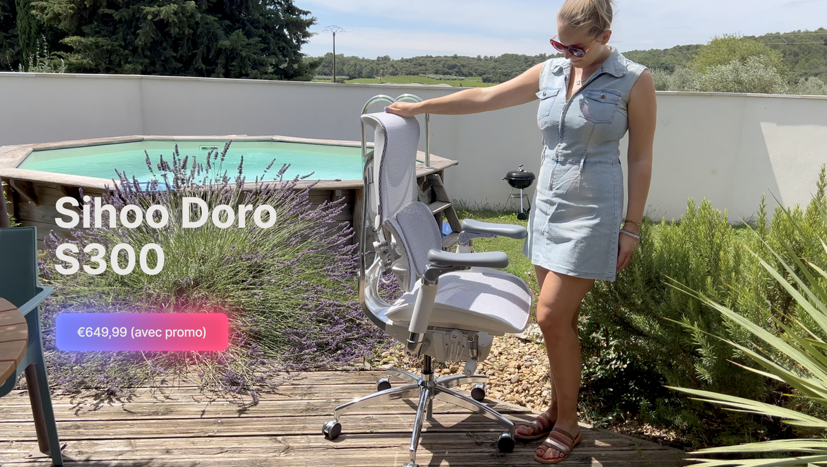 Test de la chaise ergonomique Sihoo Doro S300 ( + code promo )