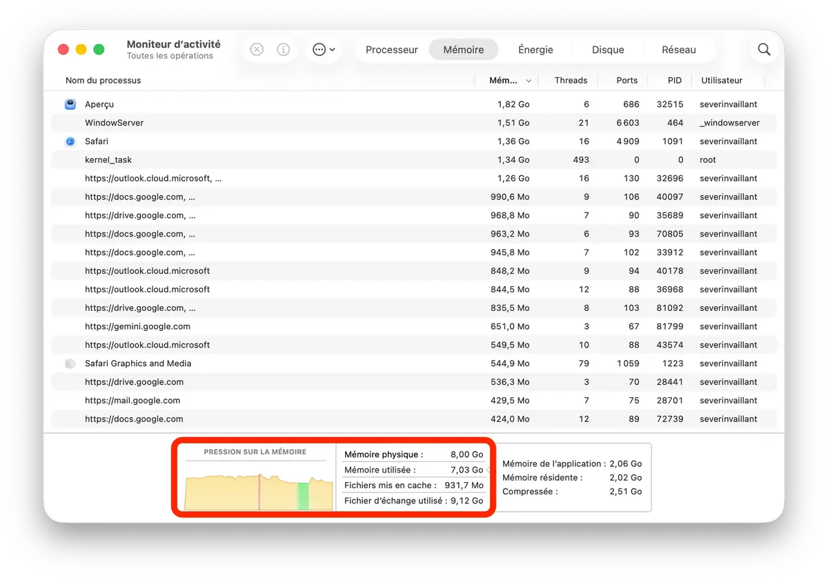 MacBook Neo RAM satur&eacute;e