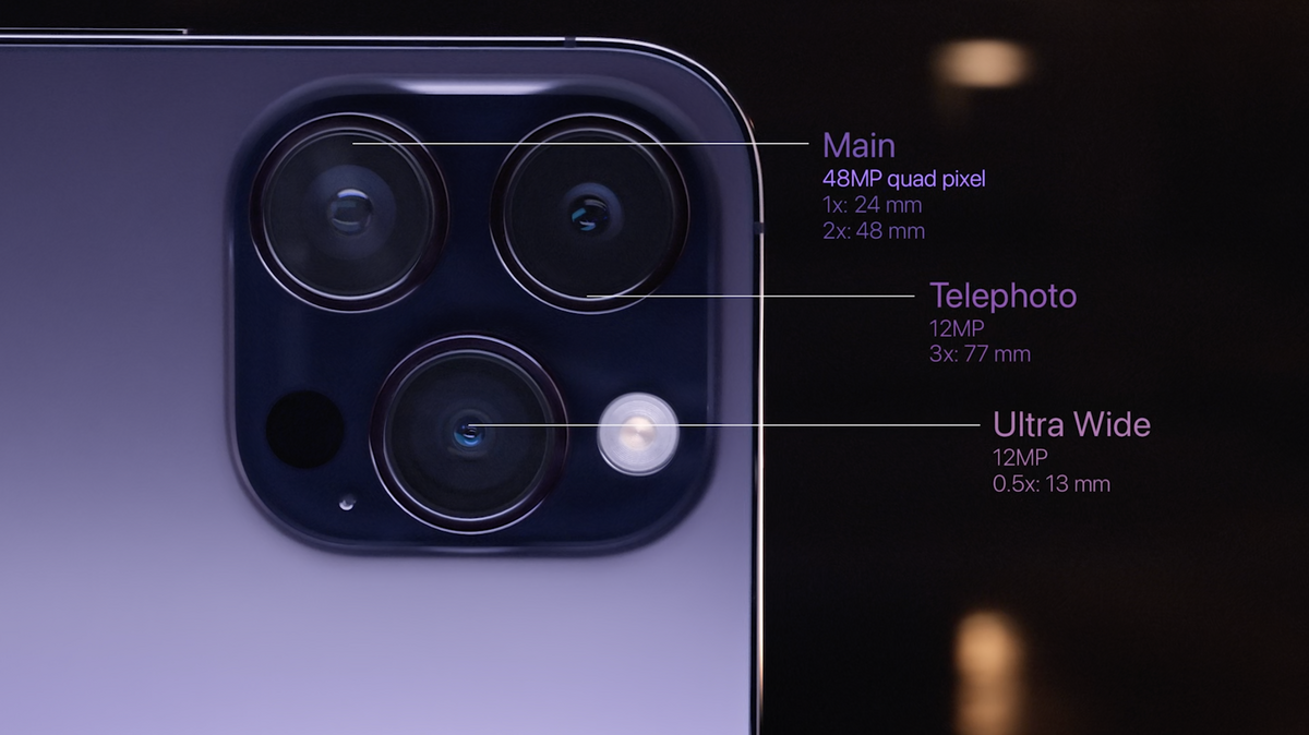 iPhone 14 Pro/Pro Max : A16, Dynamic Island, écran toujours allumé, 48MP dès 1329€