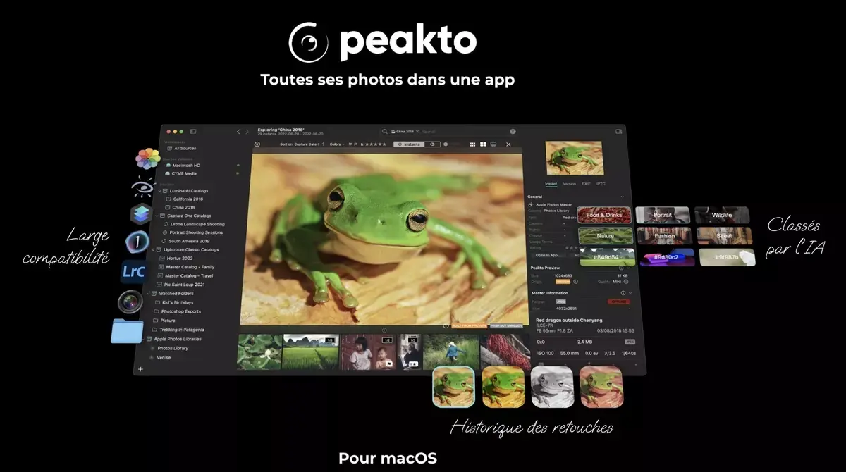 Peakto, le très sympathique logiciel photo, est désormais compatible avec Instagram