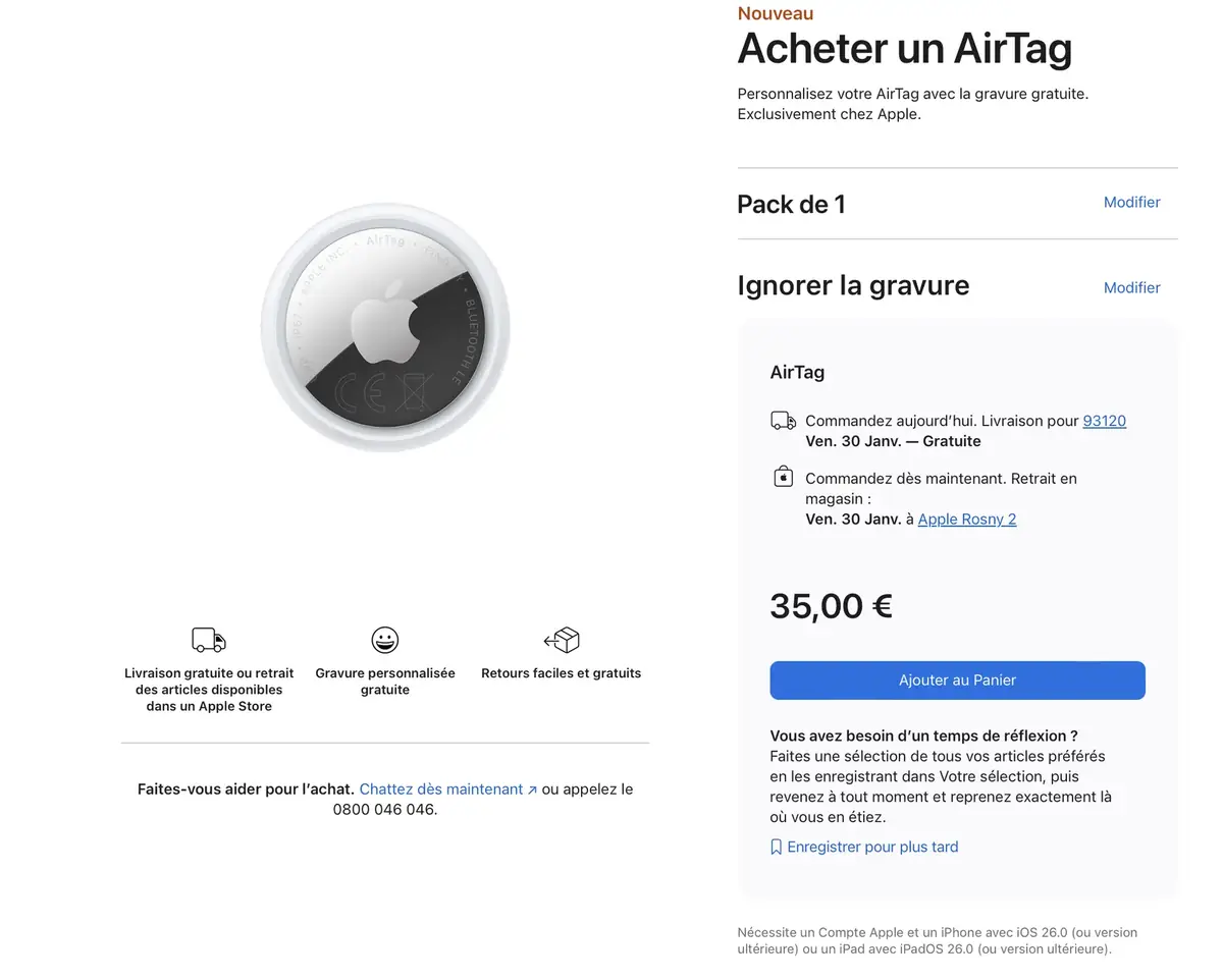 AirTag 1 versus AirTag 2&nbsp;: quelles diff&eacute;rences&nbsp;?