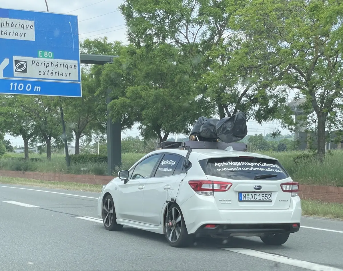 Les voitures d'Apple Maps de retour sur les routes de France (ici à Toulouse)