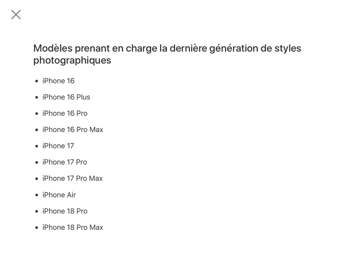 iOS 27&nbsp;: ces iPhone pourtant r&eacute;cents seraient priv&eacute;s de ces nouveaut&eacute;s photo