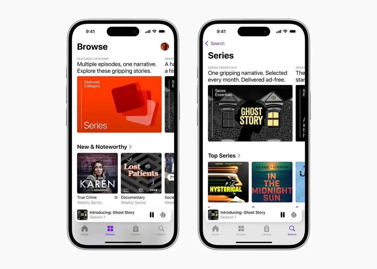 Toutes les nouveautés pour Apple Podcasts