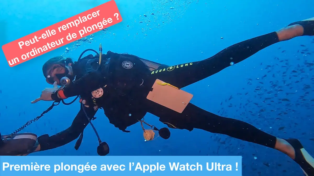 Apple Watch Ultra: 深海写真家とフリーダイビング!