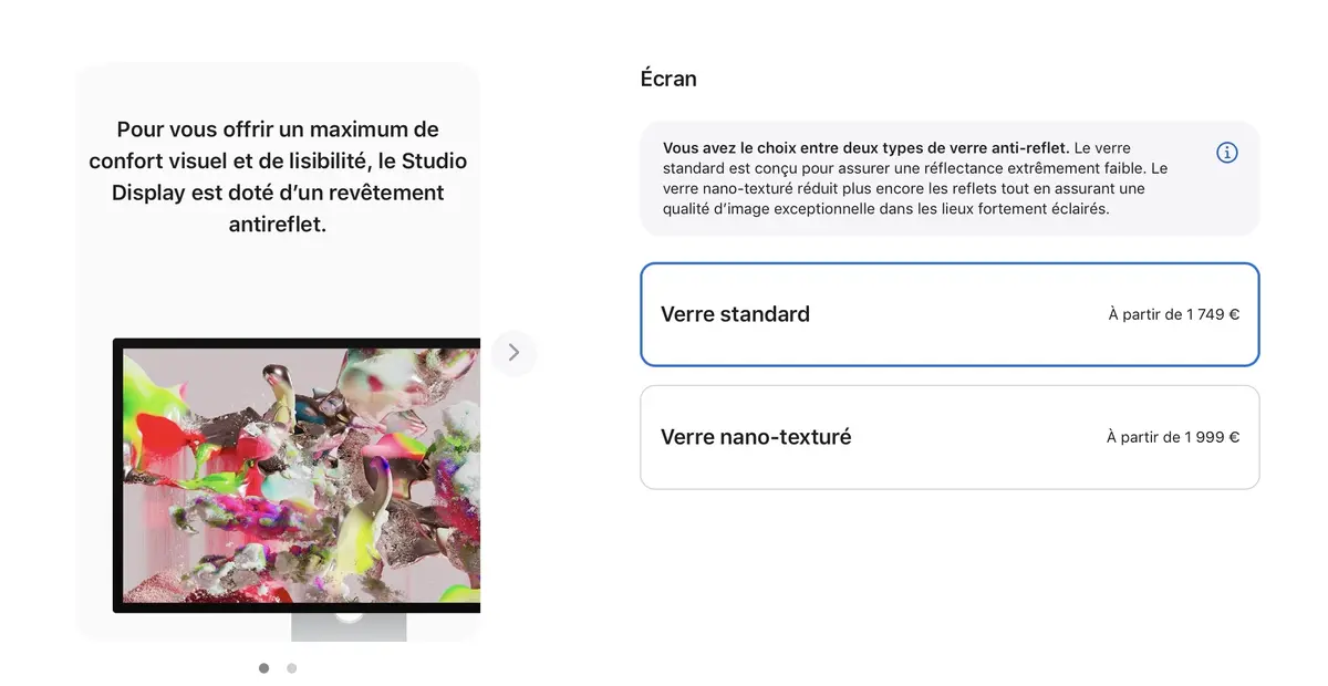 Le Mac Studio et l'écran Studio Display disponibles à la commande