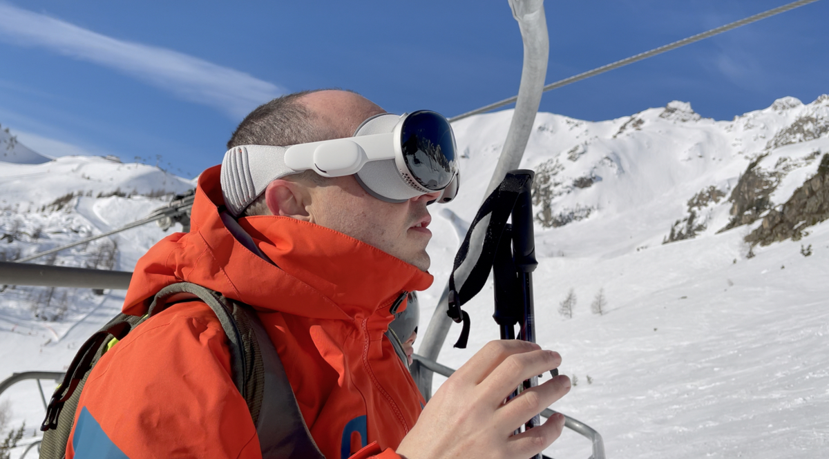 On a testé l'Apple Vision Pro au ski ! Un vrai potentiel, mal exploité