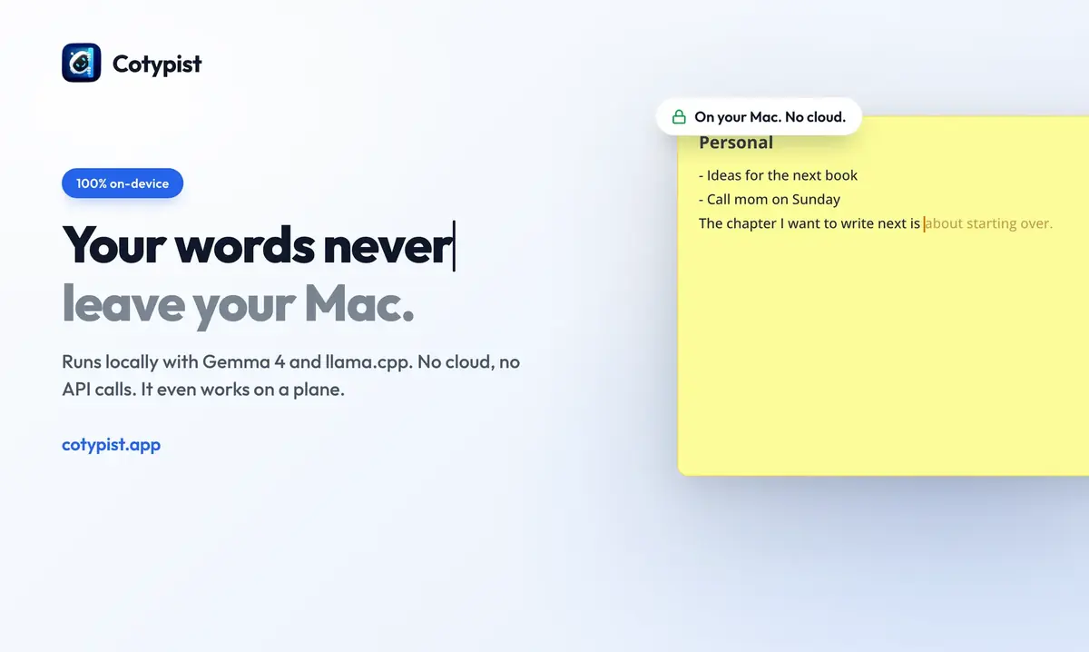 L'app Mac du jour&nbsp;: Cotypist, l&rsquo;autocompl&eacute;tion qui marche