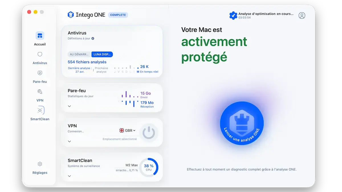 Scan antivirus Intego ONE