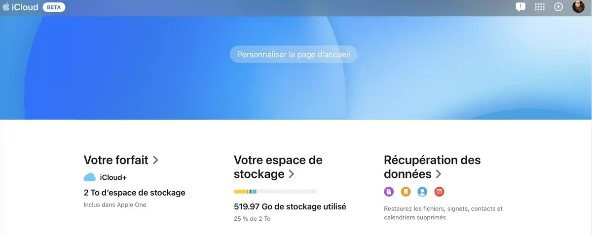 Une nouvelle version du site web iCloud en préparation !