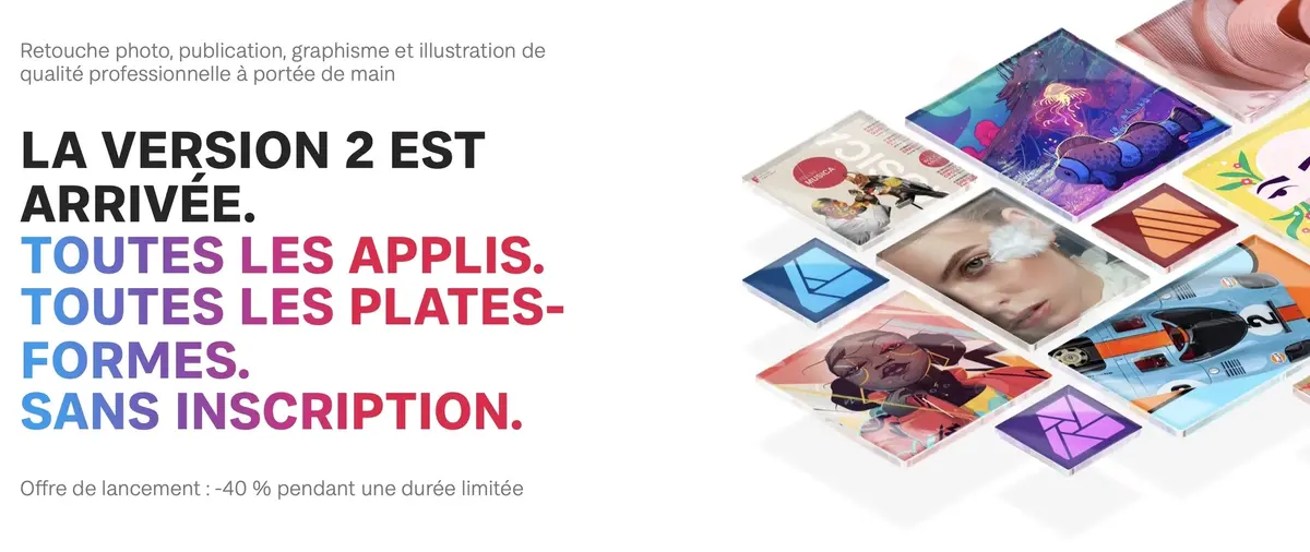 Serif propose la Suite Affinity en version 2 et une app Publisher sur iPad !