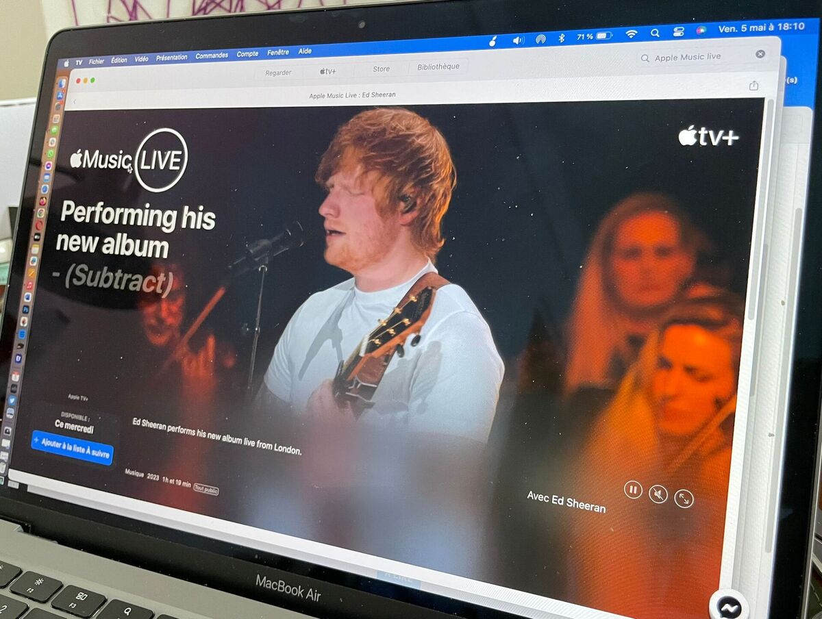 Apple Music Live : retrouvez Ed Sheeran en concert sur Apple Music et Apple TV+