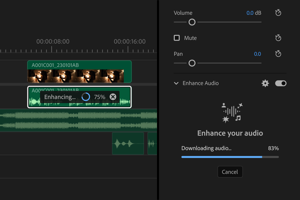 Adobe Premiere Pro va g&eacute;n&eacute;rer des vid&eacute;os et du son directement dans la timeline