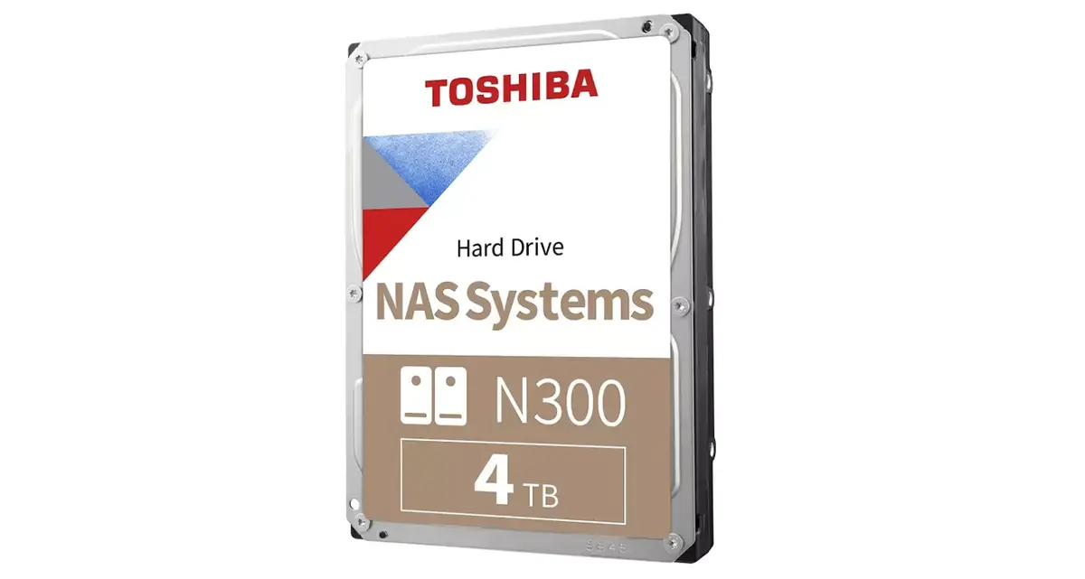 Le disque dur Toshiba N300 4To parfait pour les NAS à 99€