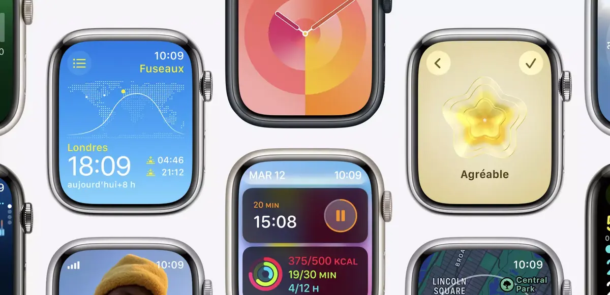 La version bêta de watchOS 10.2 propose une option pour changer de cadrans