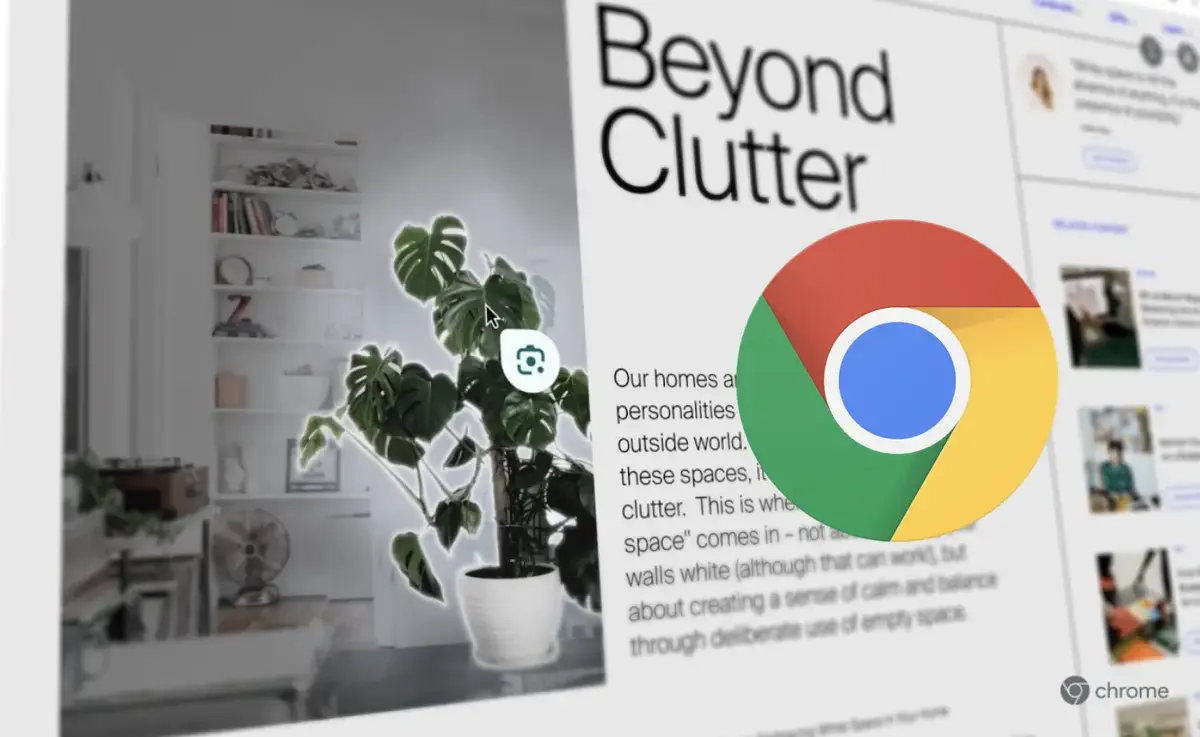 Google Lens Chrome Desktop recerhceh image video texte