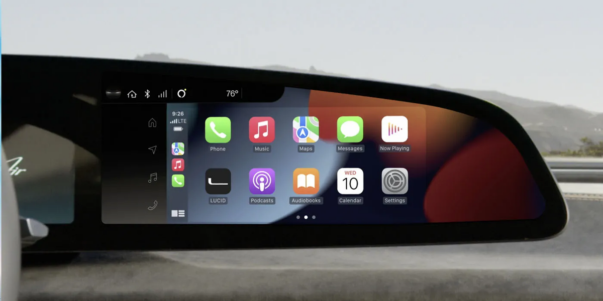CarPlay arrive enfin sur la Lucid Air, qui en a bien besoin !