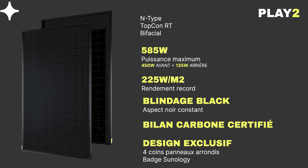 Le panneau solaire plug&play Sunology Play 2 en promo à 557€ avec notre code promo !