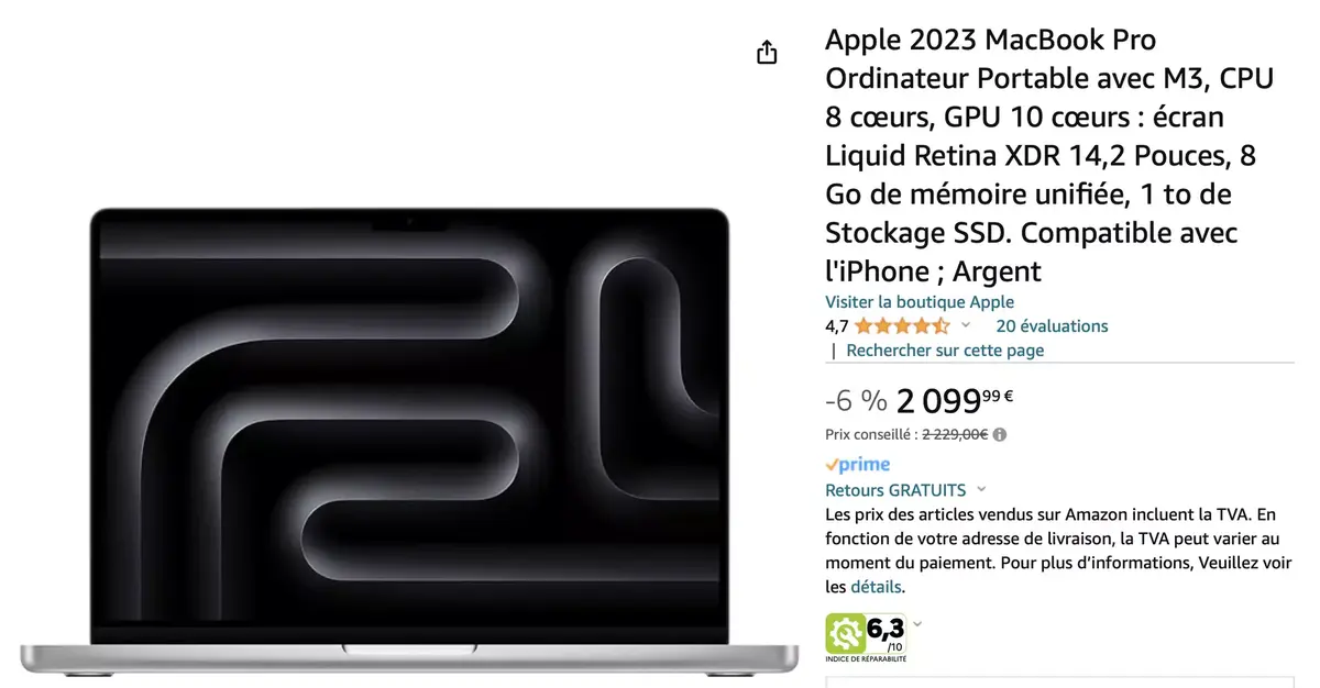 130€ de réduction, c'est toujours bon à prendre. La version 16Go devrait bientôt en profiter !