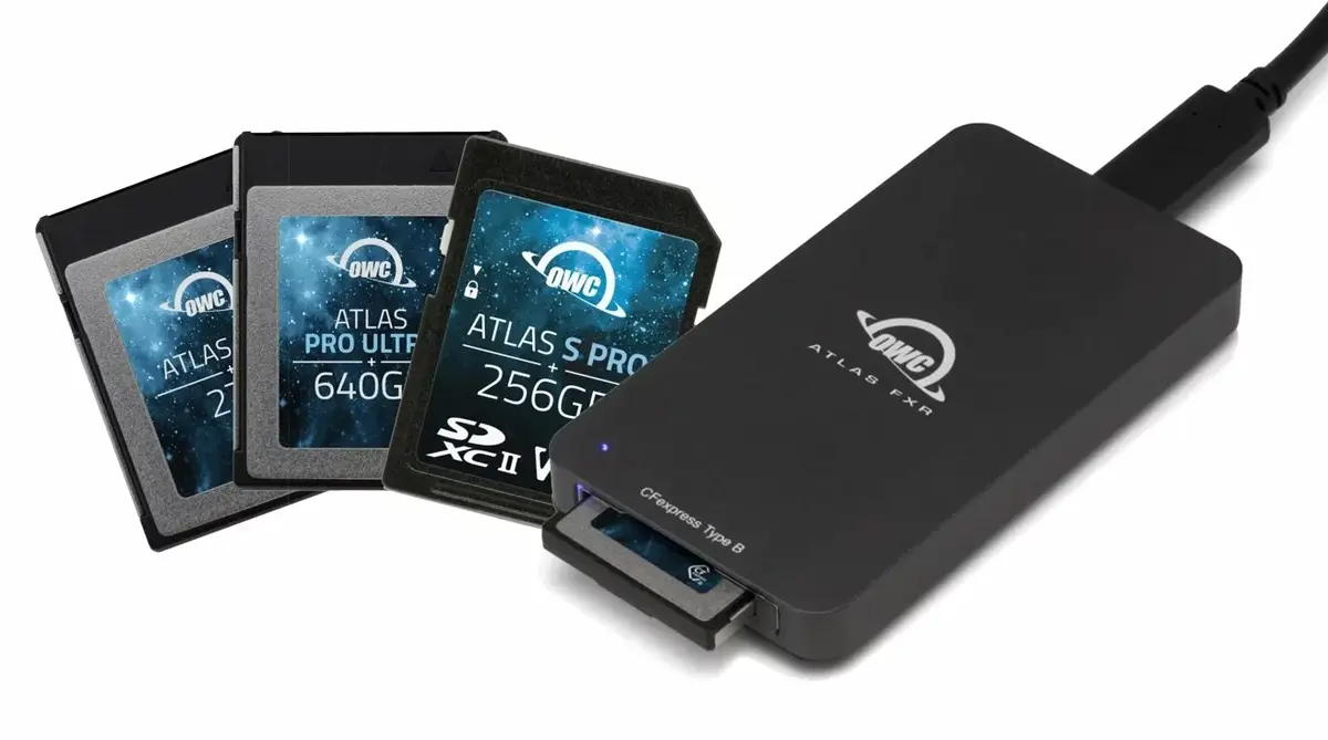 Des cartes SD, CFexpress et un lecteur CFexpress Thunderbolt/USB à 1500Mo/s chez OWC