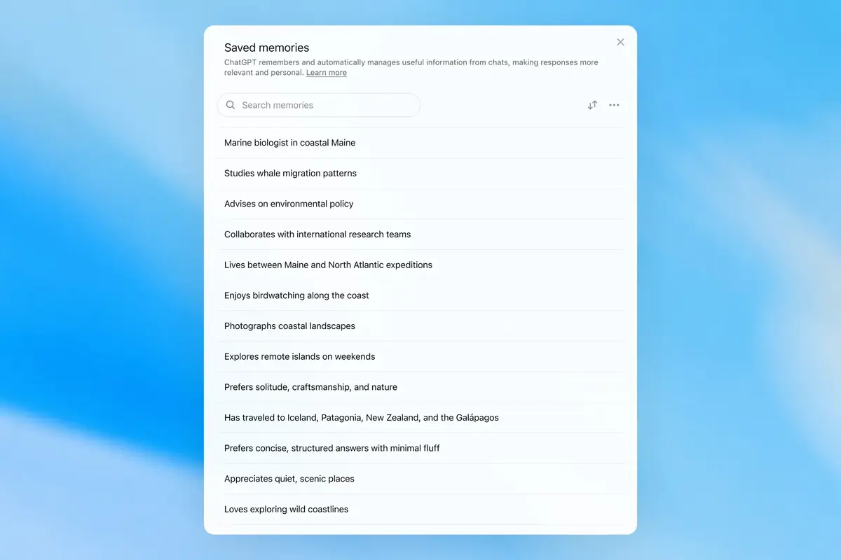 OpenAI am&eacute;liore la m&eacute;moire de ChatGPT pour les utilisateurs gratuits