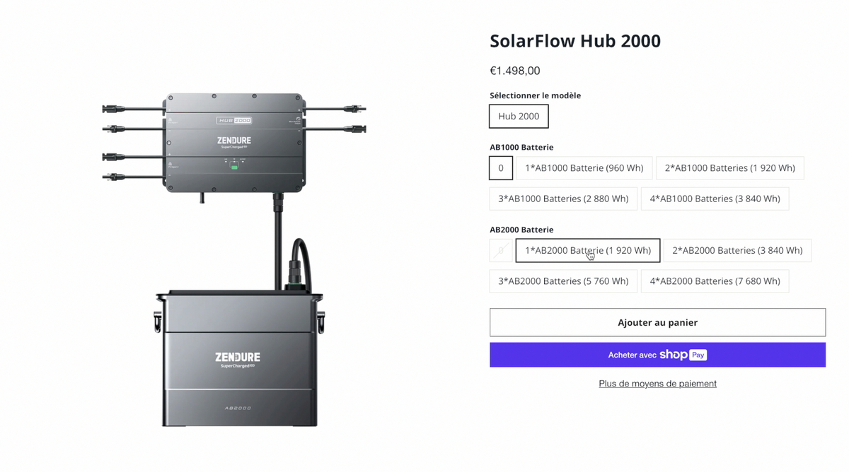 Test Zendure SolarFlow (Hub 2000 + batterie AB2000) : le kit solaire avec batterie enfin rentable ?