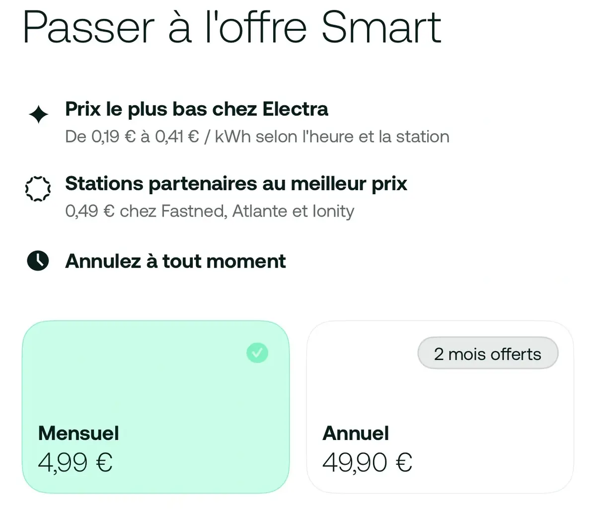 0,19&euro;/kWh chez Electra si vous chargez selon certains horaires&nbsp;! + Code promo&nbsp;!