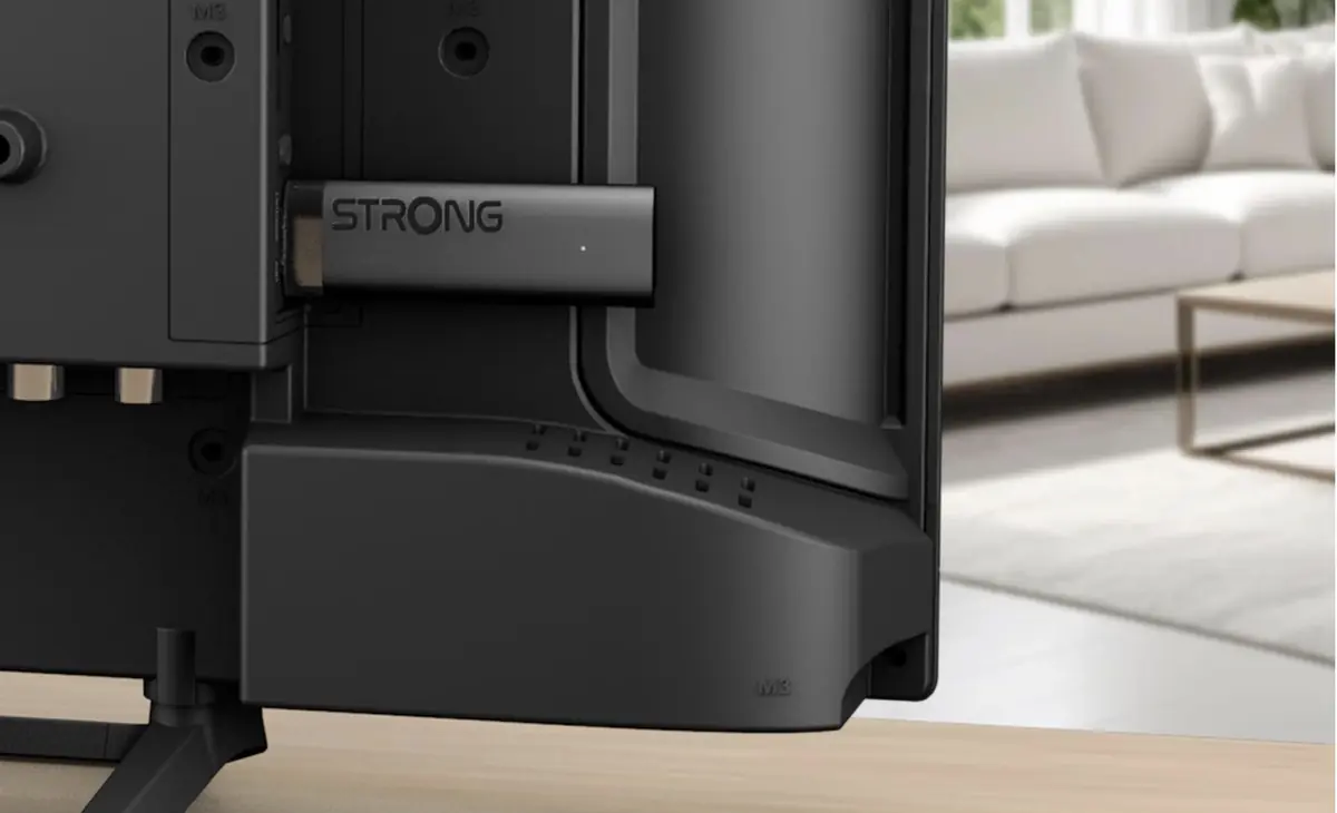 STRONG d&eacute;voile la LEAP NOVA, un stick Google TV 4K boost&eacute; par une puce IA d&eacute;di&eacute;e