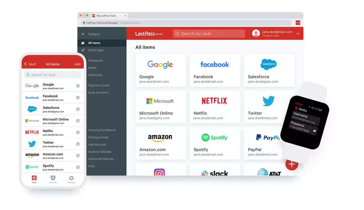 LastPass donne accès au coffre fort sans mot de passe (via l'App mobile)