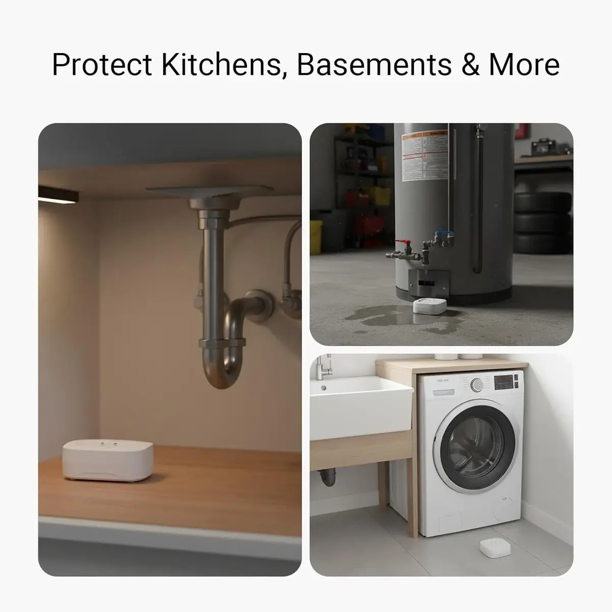 Tous les endroits o&ugrave; vous pouvez installer un capteur de fuite.