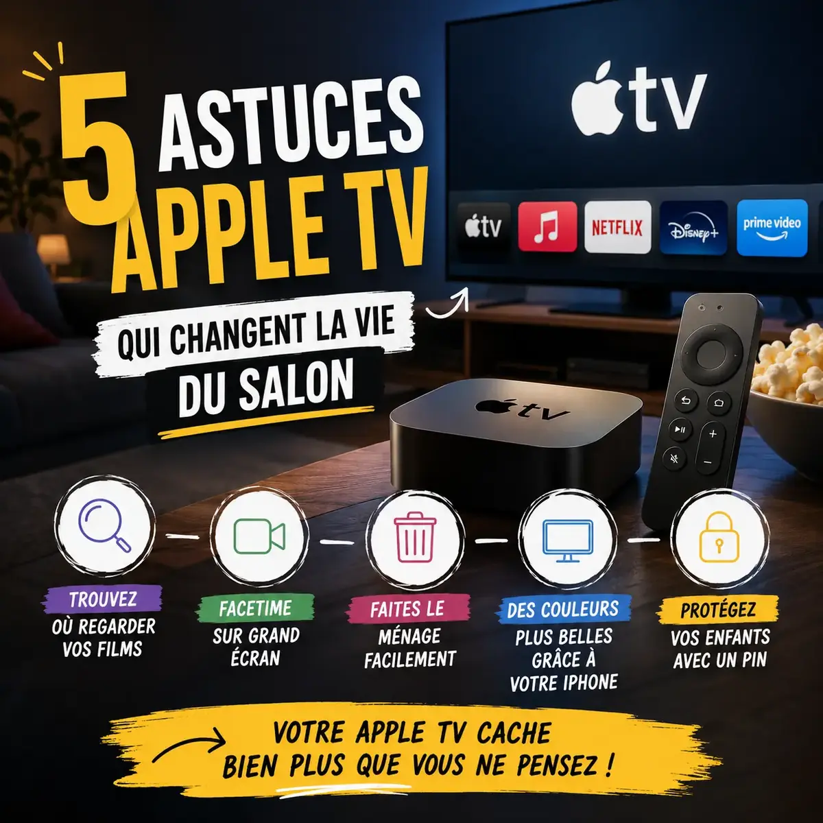 Les 5 astuces qui boostent votre Apple TV !