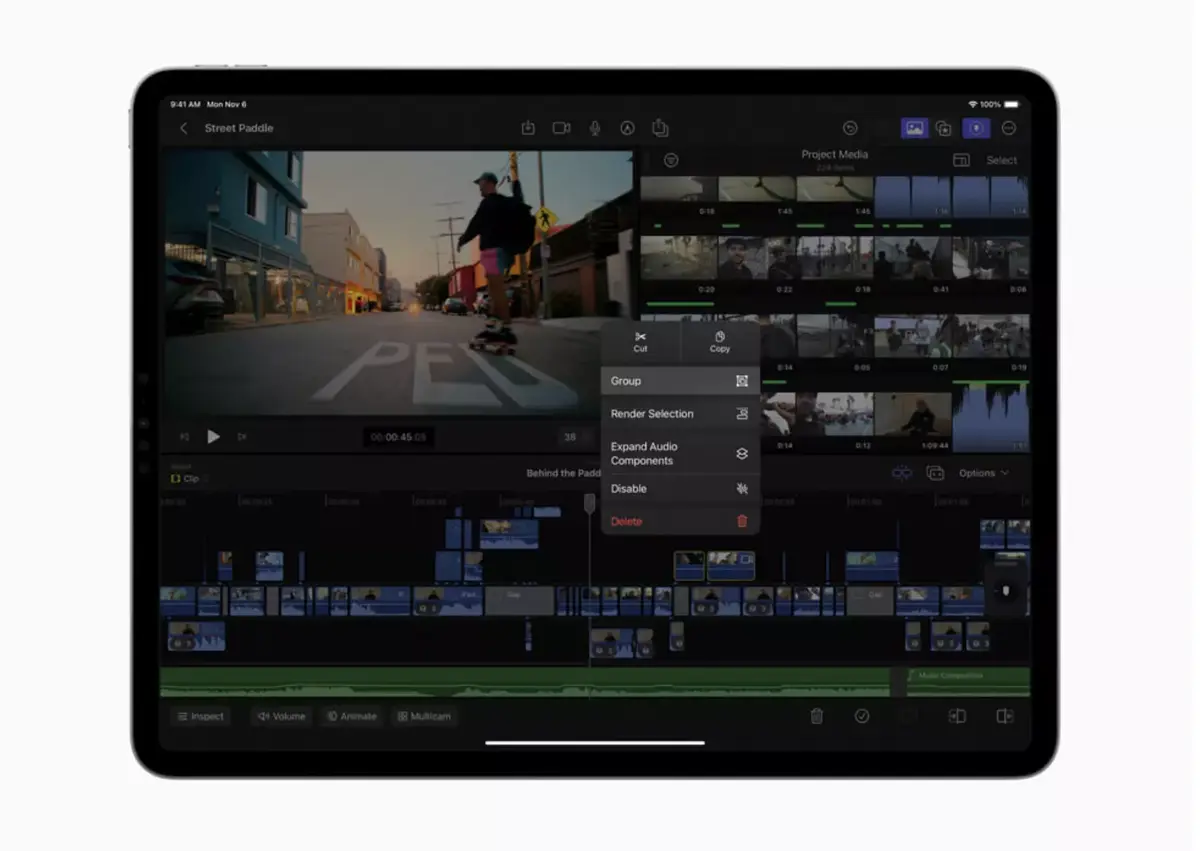 De nouvelles fonctions pour Final Cut Pro et Logic Pro sur Mac et iPad