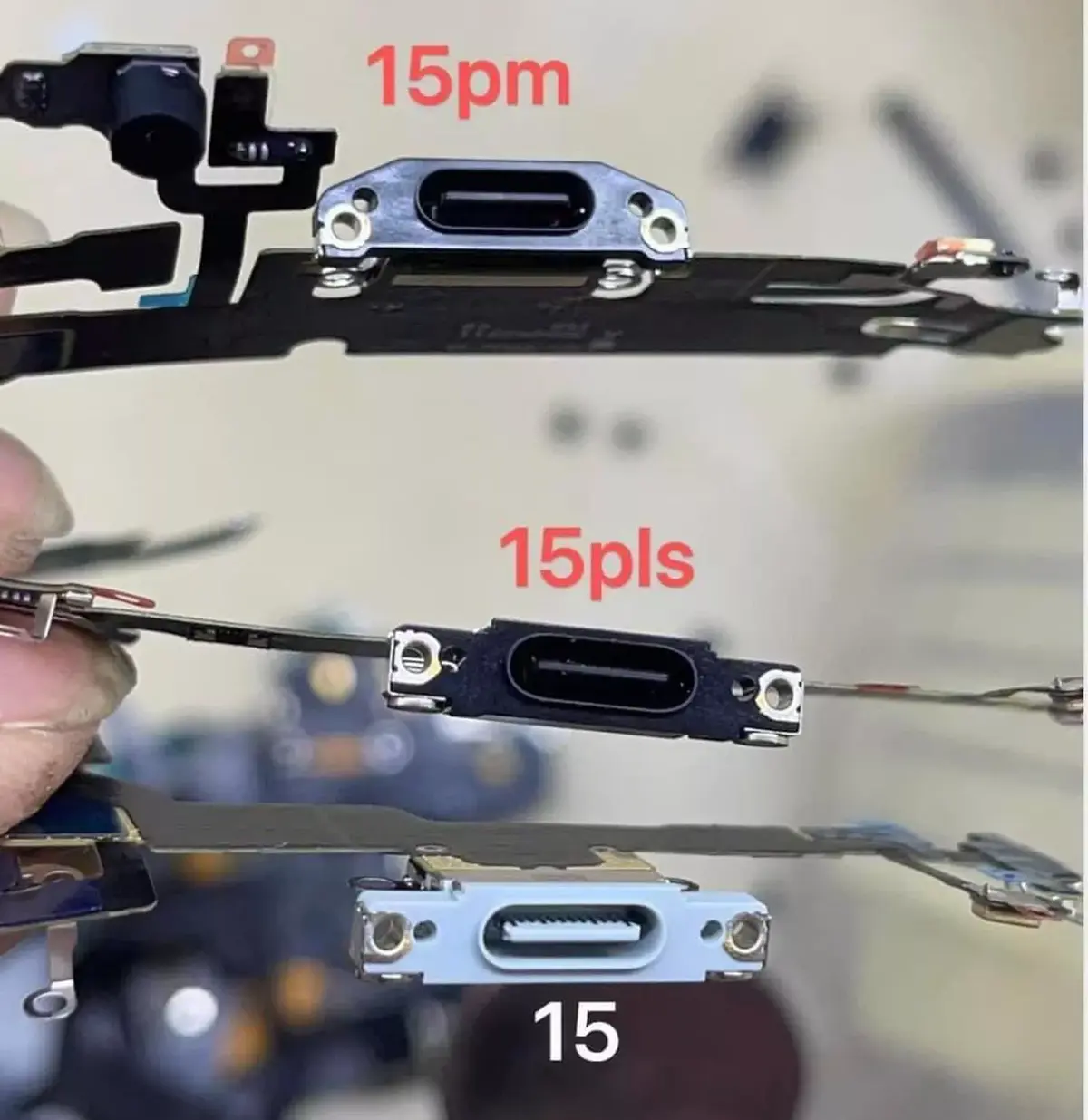 Des photos supposées du port USB-C de l’iPhone 15