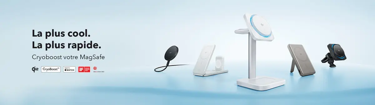 ESR d&eacute;voile de nouveaux chargeurs CryoBoost Qi2.2 (25 W)