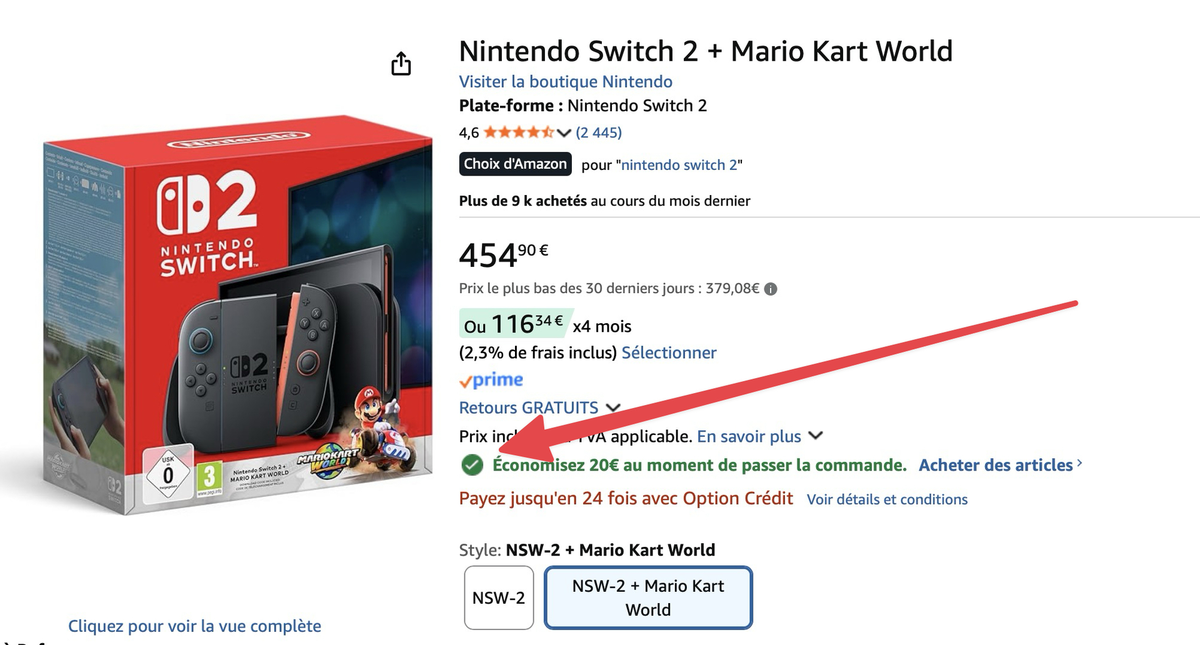La Nintendo Switch 2 + Mario Kart en promo au meilleur prix : faites des heureux pour Noël !